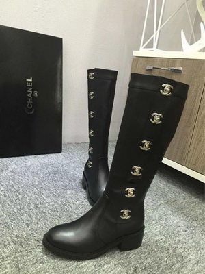 CHANEL Knee-high boots Lined with fur Women--018